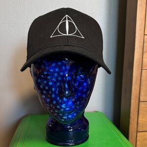 Black Embroidered Symbol Baseball Cap - Men